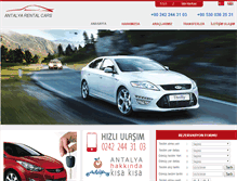 Tablet Screenshot of antalyarentalcars.com